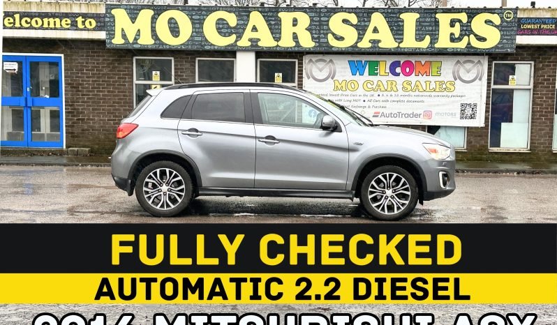 
								AUTOMATIC 4WD_2.3 DIESEL 2016 Mitsubishi ASX_ULEZ Free_12m MOT_120k Miles_Sat-Nav_Rev Cam_Sun-Roof_x2 Keys_3 months EVo Warranty_ full									