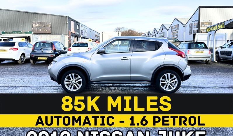 
								AUTOMATIC_1.6 Petrol_2012 Nissan Juke_12m MOT_85k Miles_Sat-Nav_Bluetooth_Rev Cam_ Full Leather_3 months Evo Warranty_ full									