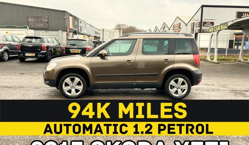 
								AUTOMATIC_1.2 Petrol_2013 Skoda Yeti_6m MOT_95k Miles_Srvc Hstry_Zero Former Keeper_Parking Snsrs_3 months Warrnty_ full									