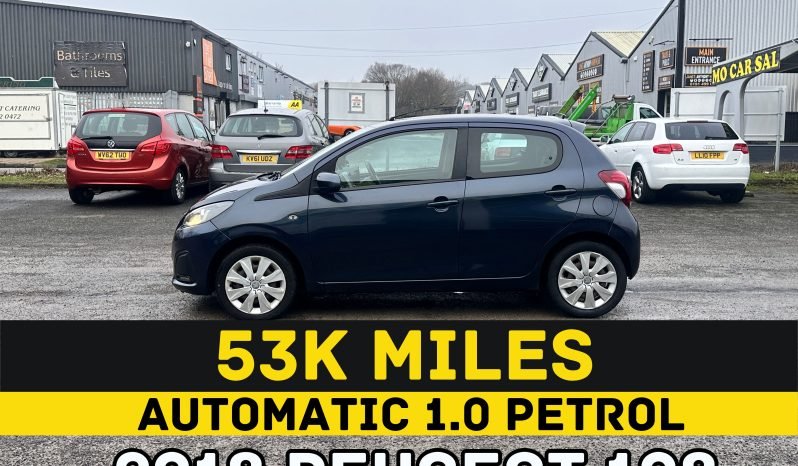 
								AUTOMATIC_1.0 Petrol_2018 Peugeot 108_54k Miles_6m MOT_Fully Srvcd_Bluetooth_3 months Evo Warranty full									