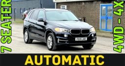 AUTOMATIC_7 Seater_4WD_3.0 Diesel ULEZ_2015 BMW x5_9m MOT_120k Mile_Sat-Nav_Bluetooth_Full Leather_Tow-bar_Parking Sensors_3 months Evo Warranty