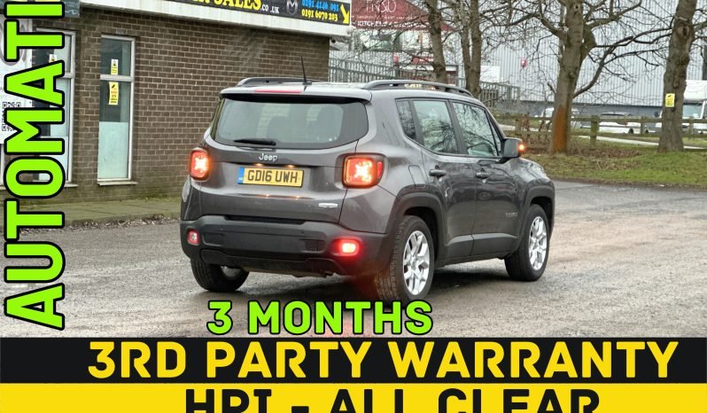 
								AUTOMATIC_1.4 Petrol_2016 Jeep Renegade_96k Miles_8m MOT_Srvc Hstry_Sat-Nav_x2 Keys_3 months Evo Warranty full									