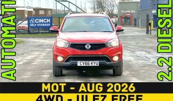 
									AUTOMATIC 4WD_ULEZ_2.2 DIESEL2017 SsangYong Korando_70k Miles_6m MOT_Sat-Nav_HD Rev Cam_Full Leather_x2 Keys_3 months Evo Warranty full								