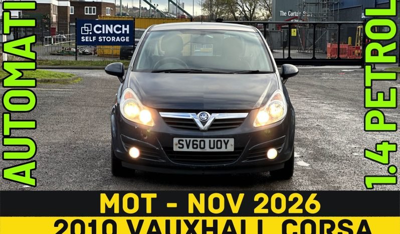
								AUTOMATIC_1.4 Petrol_2010 Vauxhall Corsa_6m MOT_74k Miles_New Engine_Px 2 Clear price full									