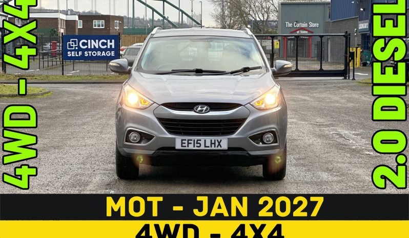 
								MANUAL_4WD 2.0 Diesel_2015 Hyundai ix35_12m MOT_94k Miles_Srvc Hstry_Bluetooth_Towbar_3 months Evo Warranty_ full									