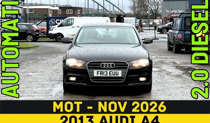 
								AUTOMATIC_2.0 Diesel_2013 Audi A4_82k Mile_8m MOT_B’tooth_Full Leather_x2 Keys_3 months Warnty_ full									