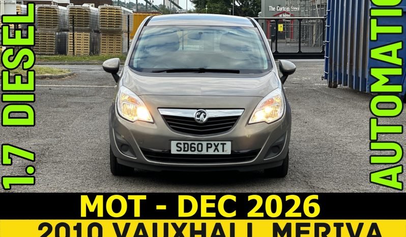 
								AUTOMATIC_1.7 Diesel_2010 Vauxhall Meriva_12months MOT_122k Miles_Service History_Parking Sensors_Px 2 Clear full									