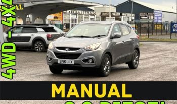 
									MANUAL_4WD 2.0 Diesel_2015 Hyundai ix35_12m MOT_94k Miles_Srvc Hstry_Bluetooth_Towbar_3 months Evo Warranty_ full								