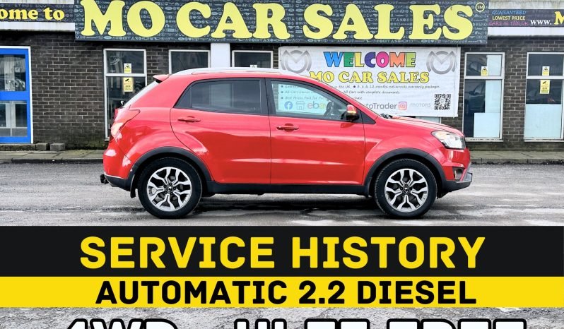 
								AUTOMATIC 4WD_ULEZ_2.2 DIESEL2017 SsangYong Korando_70k Miles_6m MOT_Sat-Nav_HD Rev Cam_Full Leather_x2 Keys_3 months Evo Warranty full									