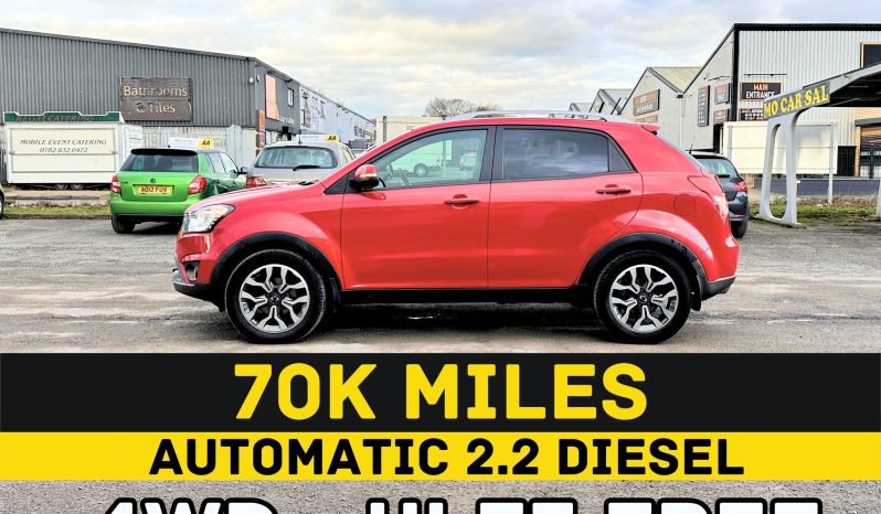 
								AUTOMATIC 4WD_ULEZ_2.2 DIESEL2017 SsangYong Korando_70k Miles_6m MOT_Sat-Nav_HD Rev Cam_Full Leather_x2 Keys_3 months Evo Warranty full									