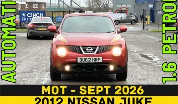 
									AUTOMATIC_1.6 Petrol_2012 Nissan Juke_40k Miles_8m MOT_Sat-Nav_B’tooth_Rev Cam_3 months Evo Warranty full								
