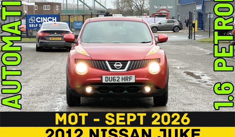 
								AUTOMATIC_1.6 Petrol_2012 Nissan Juke_40k Miles_8m MOT_Sat-Nav_B’tooth_Rev Cam_3 months Evo Warranty full									