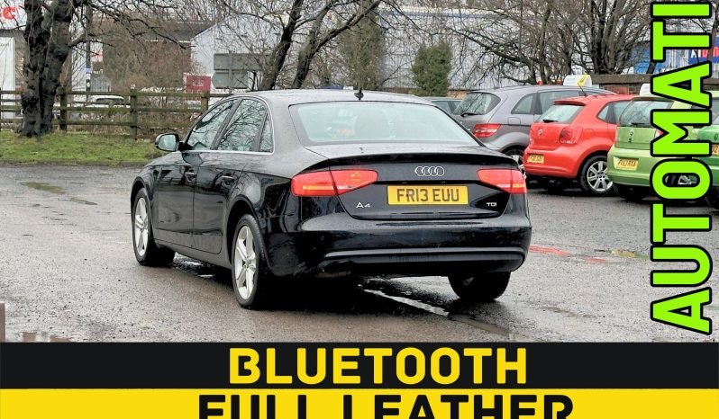 
								AUTOMATIC_2.0 Diesel_2013 Audi A4_82k Mile_8m MOT_B’tooth_Full Leather_x2 Keys_3 months Warnty_ full									