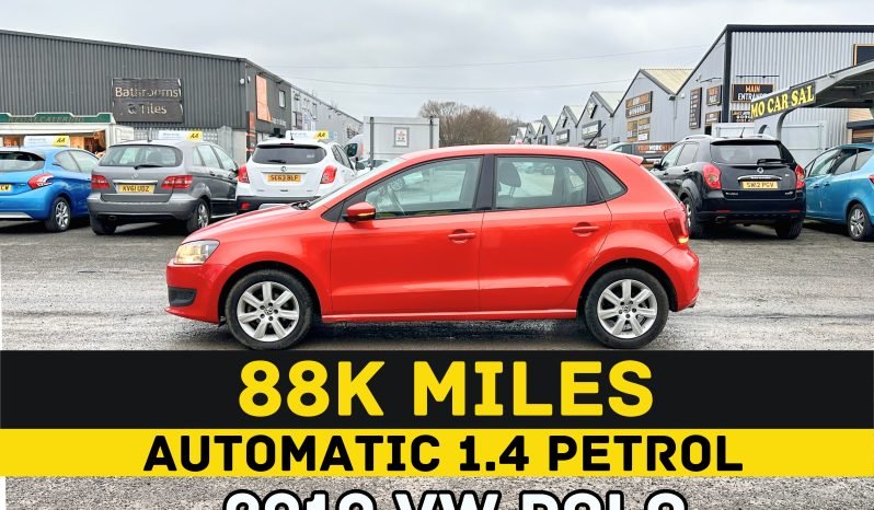 
								AUTOMATIC_1.4 Petrol_2010 VW Polo_09m MOT_88k Miles_T-Belt DONE_3 months Evo Warrnty_ full									