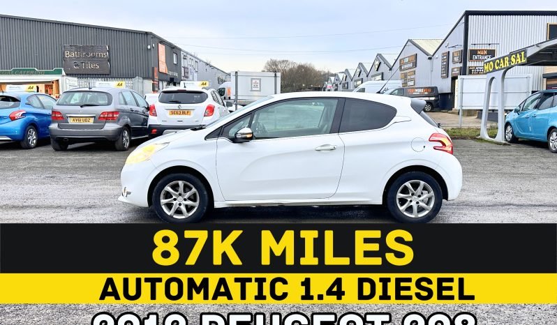 
								AUTOMATIC_1.4 Diesel_2012 Peugeot 208_£20 Tax_08m MOT_87k Miles_B’tooth_3m Warranty_ full									