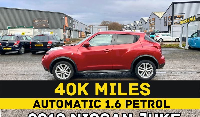 
								AUTOMATIC_1.6 Petrol_2012 Nissan Juke_40k Miles_8m MOT_Sat-Nav_B’tooth_Rev Cam_3 months Evo Warranty full									