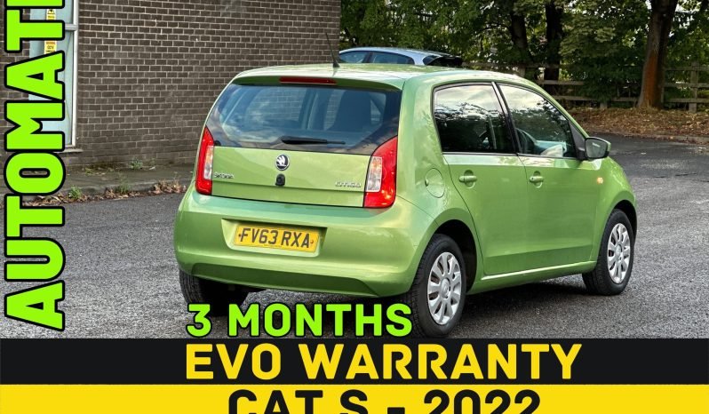 
								AUTOMATIC_1.0 Petrol_2013 Skoda Citigo_£20 Tax_6m MOT_91k Miles_Srvc Hstry_3m Evo Warranty_ full									