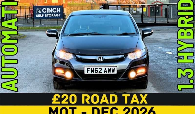 
								HYBRID -AUTOMATIC_1.3 Petrol_2013 Honda Insight_£20 Tax_76k Miles_09m MOT_Service History_Bluetooth_Parking Sensors_3 months Evo Warranty full									