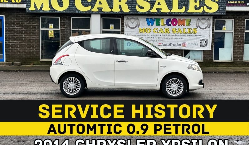
								AUTOMATIC_0.9 Petrol_2014 Chrysler Ypsilon_£20 Tax_10m MOT_44k Miles_Srvc Hstry_Parking sensors_Bluetooth_x2 Keys_3rd Party Warranty (Optional) full									