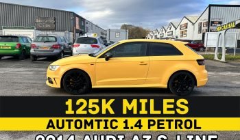 
									AUTOMATIC_1.4 Petrol_2014 Audi A3 | S-Line_£20 Tax_09m MOT_125k Miles_Gearbox Rebuilt_Full Leather_Bluetooth_Parking Sensors_3m WSG Warranty full								