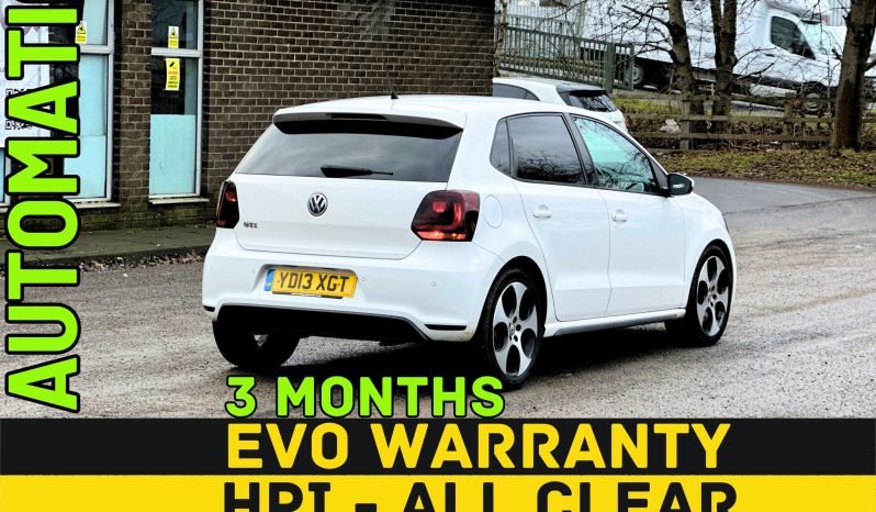 
								AUTOMATIC_1.4 Petrol_2013 VW Polo GTi_08m MOT_89k Miles_Srvc Hstry_T-Chain DONE_3 months Evo Warranty full									