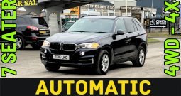 AUTOMATIC_7 Seater_4WD_3.0 Diesel ULEZ_2015 BMW x5_9m MOT_120k Mile_Sat-Nav_Bluetooth_Full Leather_Tow-bar_Parking Sensors_3 months Evo Warranty