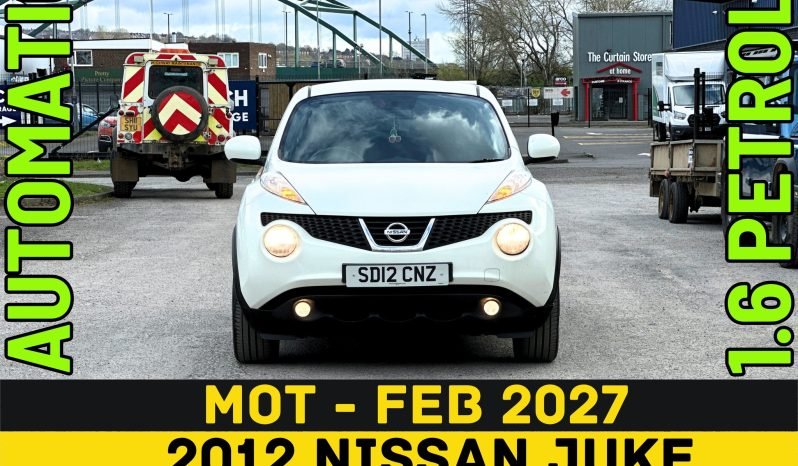 
								AUTOMATIC_1.6 Petrol_2012 Nissan Juke_93k Miles_10m MOT_Sat-Nav_B’tooth_Rev Cam_3 months Warranty full									