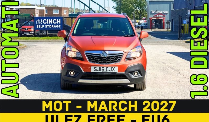 
								AUTOMATIC_1.6 Diesel ULEZ Free_2016 Vauxhall Mokka_90k Miles_11m MOT_Srvc Hstry_Bluetooth_Parking Sensors_3 months Warranty full									