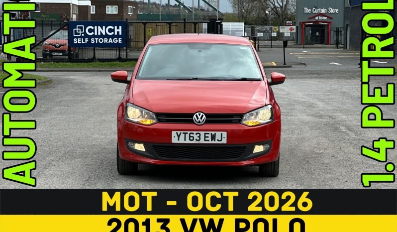 
								AUTOMATIC_1.4 Petrol_2013 VW Polo_07m MOT_115k Miles_Service History_CarPlay_Parking Sensors_3 months Warranty £100 full									