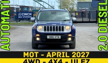 
									AUTOMATIC_4WD_2.0 Diesel ULEZ_2016 Jeep Renegade_12m MOT_88k Miles_Sat-Nav_HD Rev Cam_Bluetooth_Full Leather_x2 Keys_3 months Warranty full								