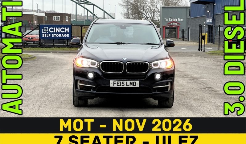 
								AUTOMATIC_7 Seater_4WD_3.0 Diesel ULEZ_2015 BMW x5_9m MOT_120k Mile_Sat-Nav_Bluetooth_Full Leather_Tow-bar_Parking Sensors_3 months Evo Warranty full									