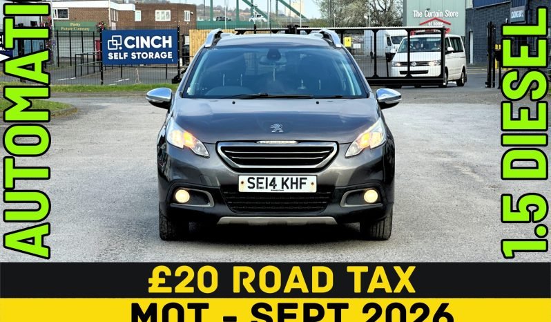 
								AUTOMATIC_1.6 Diesel_2014 Peugeot 2008_£20 Tax_06m MOT_85k Miles_Bluetooth_P-Snsrs_x2 Keys_3 months Warranty full									