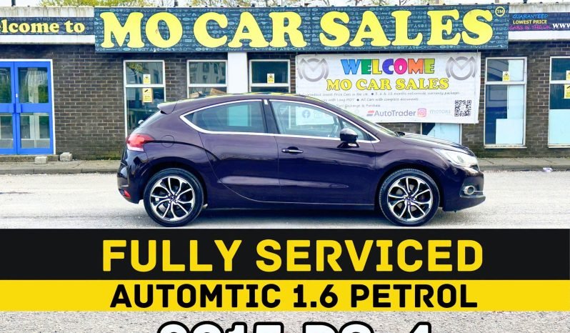 
								AUTOMATIC_1.6 Petrol_2015 Citroen DS4_12m MOT_64k Miles_Sat-Nav_HD RevCam_Parking Sensors_Keyless_3 months Warranty full									