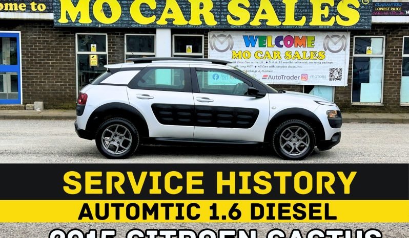 
								AUTOMATIC_1.6 Diesel_2015 Citroen C4 Cactus_£20 Tax_12m MOT_126k Mile_Srvc Hstry_Bluetooth_Parking Sensors_x2 Keys_3 months Warranty full									