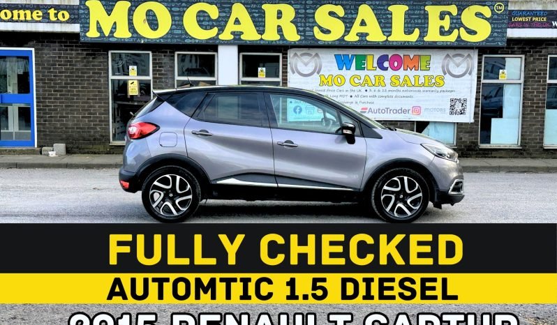 
								AUTOMATIC_1.5 Diesel ULEZ_2015 Renault Captur_£20 Road Tax_6m MOT_118k Miles_Sat-Nav_Bluetooth_Parking Sensors_3 months WSG Warranty_£50 full									