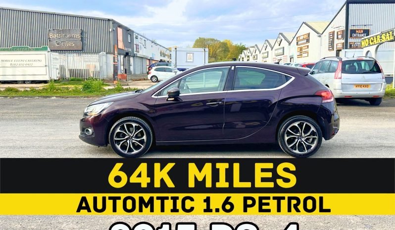 
								AUTOMATIC_1.6 Petrol_2015 Citroen DS4_12m MOT_64k Miles_Sat-Nav_HD RevCam_Parking Sensors_Keyless_3 months Warranty full									