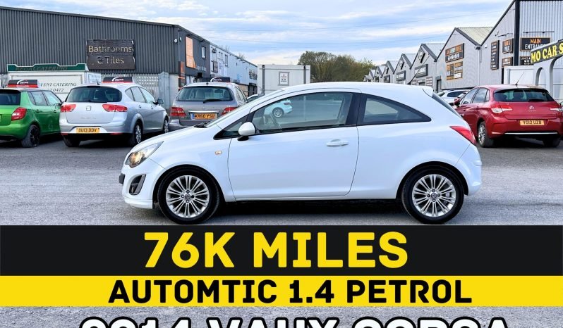 
								AUTOMATIC_1.4 Petrol_2014 Vauxhall Corsa_12m MOT_76k Miles_New Engine_x1 Key_3 months Warrant £100_ full									