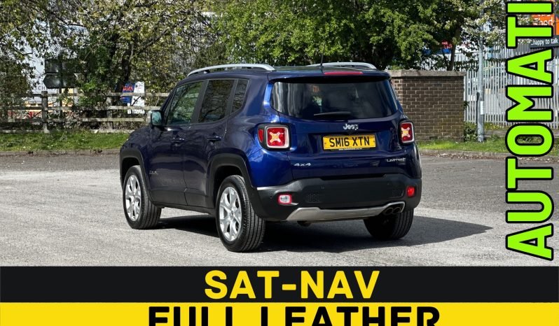 
								AUTOMATIC_4WD_2.0 Diesel ULEZ_2016 Jeep Renegade_12m MOT_88k Miles_Sat-Nav_HD Rev Cam_Bluetooth_Full Leather_x2 Keys_3 months Warranty full									