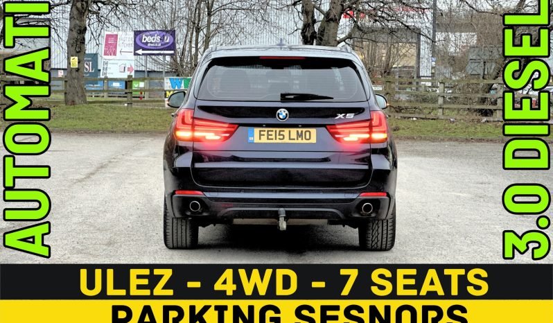 
								AUTOMATIC_7 Seater_4WD_3.0 Diesel ULEZ_2015 BMW x5_9m MOT_120k Mile_Sat-Nav_Bluetooth_Full Leather_Tow-bar_Parking Sensors_3 months Evo Warranty full									