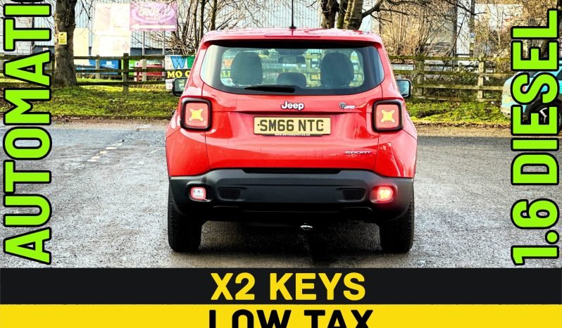 
								AUTOMATIC_1.6 Diesel ULEZ_2017 Jeep Renegade_£35 Tax_88k Miles_8m MOT_Srvc Hstry_Bluetooth_P-Snsrs_x2 Keys_3 months Warranty full									