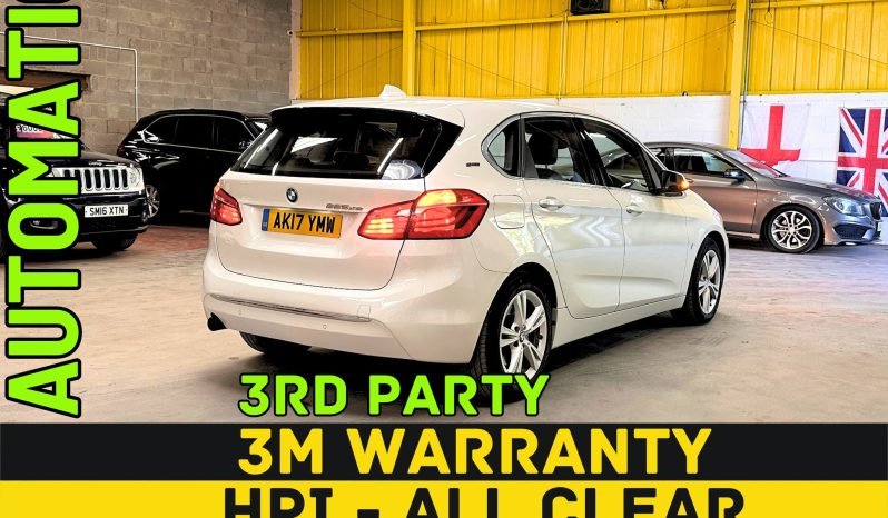 
								AUTOMATIC_HYBRID_2017 BMW 225-Xe_12m MOT_118k Miles_Sat-Nav_Full Leather_Parking Sensors_x2 Keys_3 months Warranty full									