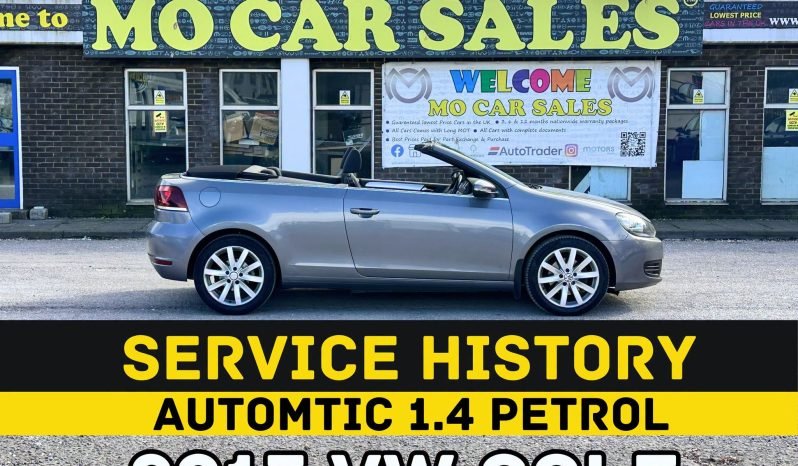 
								AUTOMATIC_1.4 Petrol_2013 VW Golf Convertible_12m MOT_104k Miles_Srvc Hstry_Bluetooth_Parking Sensors_x2 Keys_3 months Warranty full									