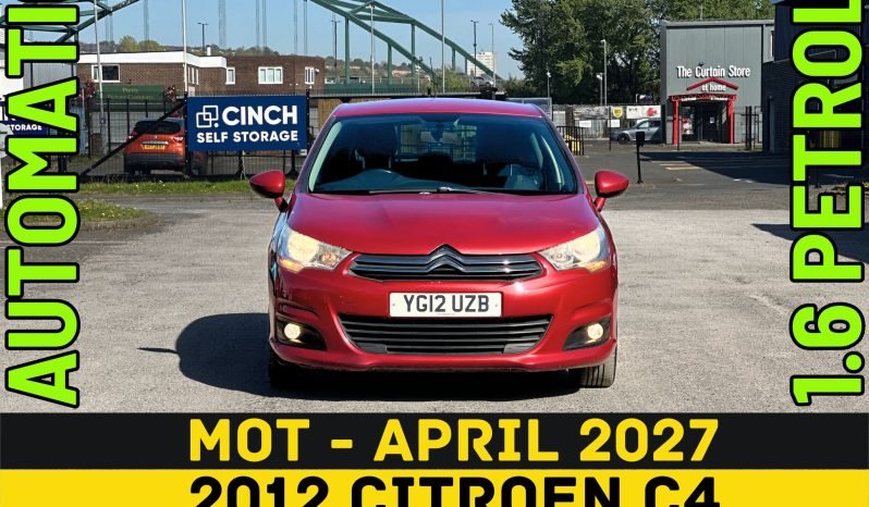 
								AUTOMATIC_1.6 Petrol_2012 Citroen C4_12m MOT_88k Mile_Fully Srvcd_Bluetooth_Parking Sensors_x1 Key_3 month Warranty £50 full									