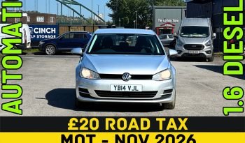 
									AUTOMATIC_1.6 Diesel_2014 VW Golf_£20 Tax_6m MOT_106k Miles_T-Belt DONE_Srvc Hstry_B’tooth_P-Snsrs_x2 Keys_3 months Warranty full								