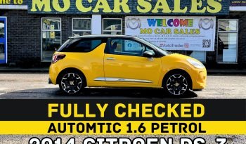 
									AUTOMATIC_1.6 Petrol_2014 Citreon DS-3_09m MOT_85k Miles_B’tooth_3m Warranty_ full								