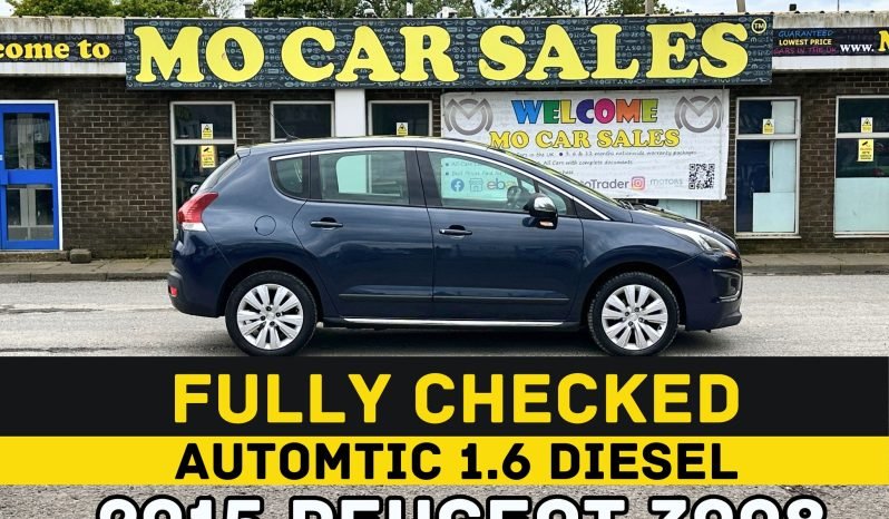 
								AUTOMATIC_1.6 Diesel_2015 Peugeot 3008_£20 Tax_82k Miles_10m MOT_Bluetooth_Parking Snsrs full									