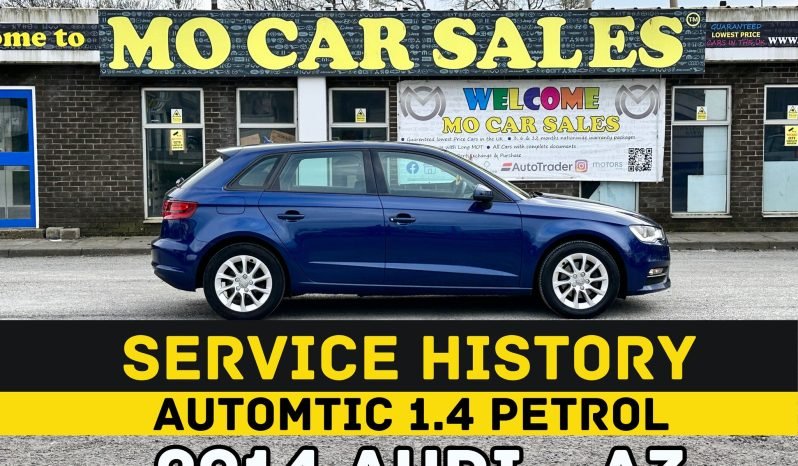 
								AUTOMATIC_1.4 Petrol_2014 Audi A3_£35 Tax_12m MOT_116k Miles_Srvc Hstry_Bluetooth_x2 Keys_3m Warranty full									