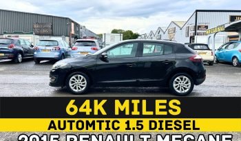
									AUTOMATIC_1.5 Diesel_ULEZ_2015 Renault Megane_£20 Tax_12m MOT_64k Miles_Sat-Nav_Parking Sensors_x2 Keys_3rd Party Warranty £50 full								