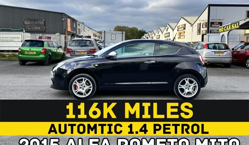 
								AUTOMATIC_1.4 Petrol_2015 Alfa Romeo Mito_12m MOT_116k Miles_Bluetooth_Parking Sensors_x2 Keys_3 months Warranty full									