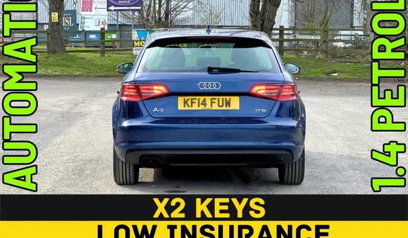 
								AUTOMATIC_1.4 Petrol_2014 Audi A3_£35 Tax_12m MOT_116k Miles_Srvc Hstry_Bluetooth_x2 Keys_3m Warranty full									